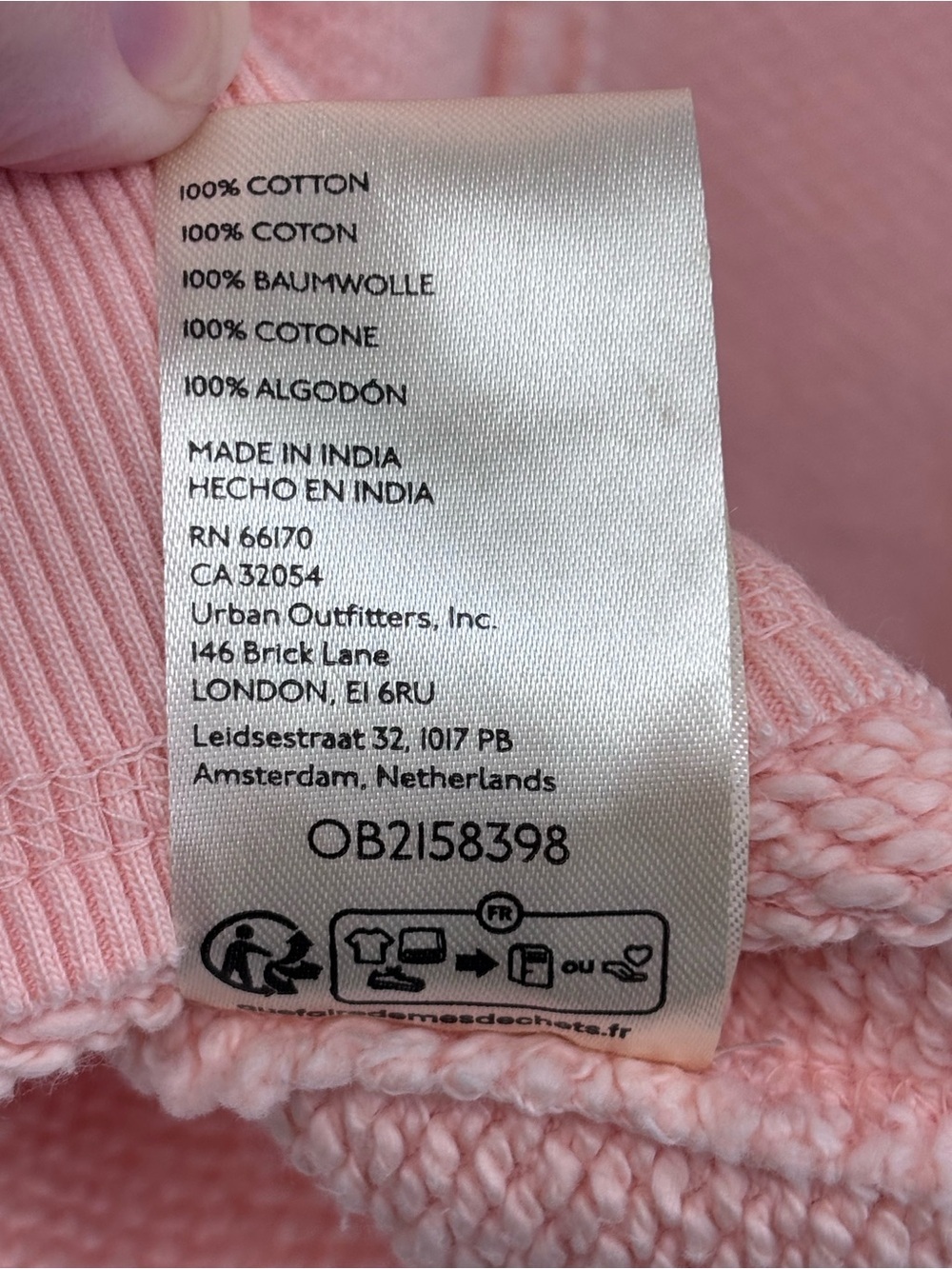 NWT We The Free People So Easy Boxy cropped sweatshirt in Tropical Peach XL - Picture 9 of 11